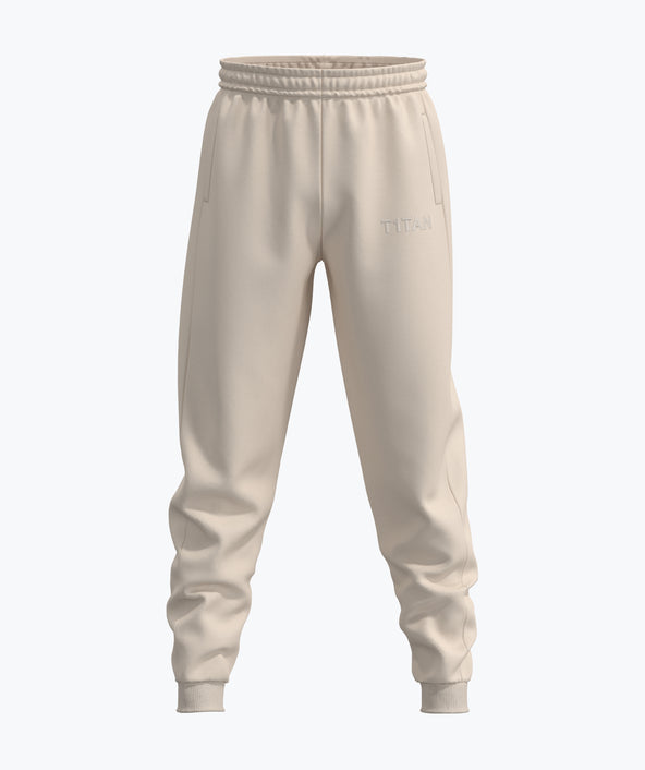 Athleisure Pants - Kremowy