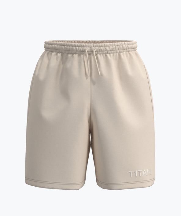 Athleisure Shorts - Kremowy