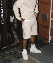 Athleisure Shorts - Kremowy