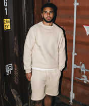 Athleisure Shorts - Kremowy