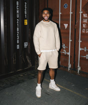 Athleisure Sweatshirt - Kremowy