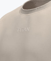 Athleisure Sweatshirt - Kremowy