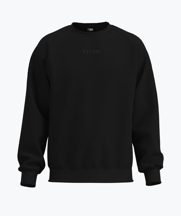 Athleisure Sweatshirt - Czarny
