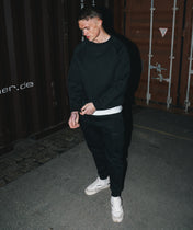 Athleisure Sweatshirt - Czarny