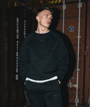 Athleisure Sweatshirt - Czarny