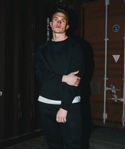Athleisure Sweatshirt - Czarny