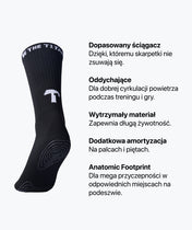 Piłkarskie Grip Socks - Czarne