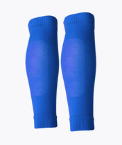 Piłkarskie rękawy na nogi - niebieski