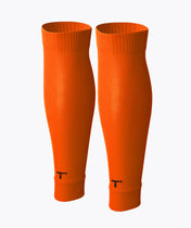 Piłkarskie rękawy na nogi - pomarańczowy